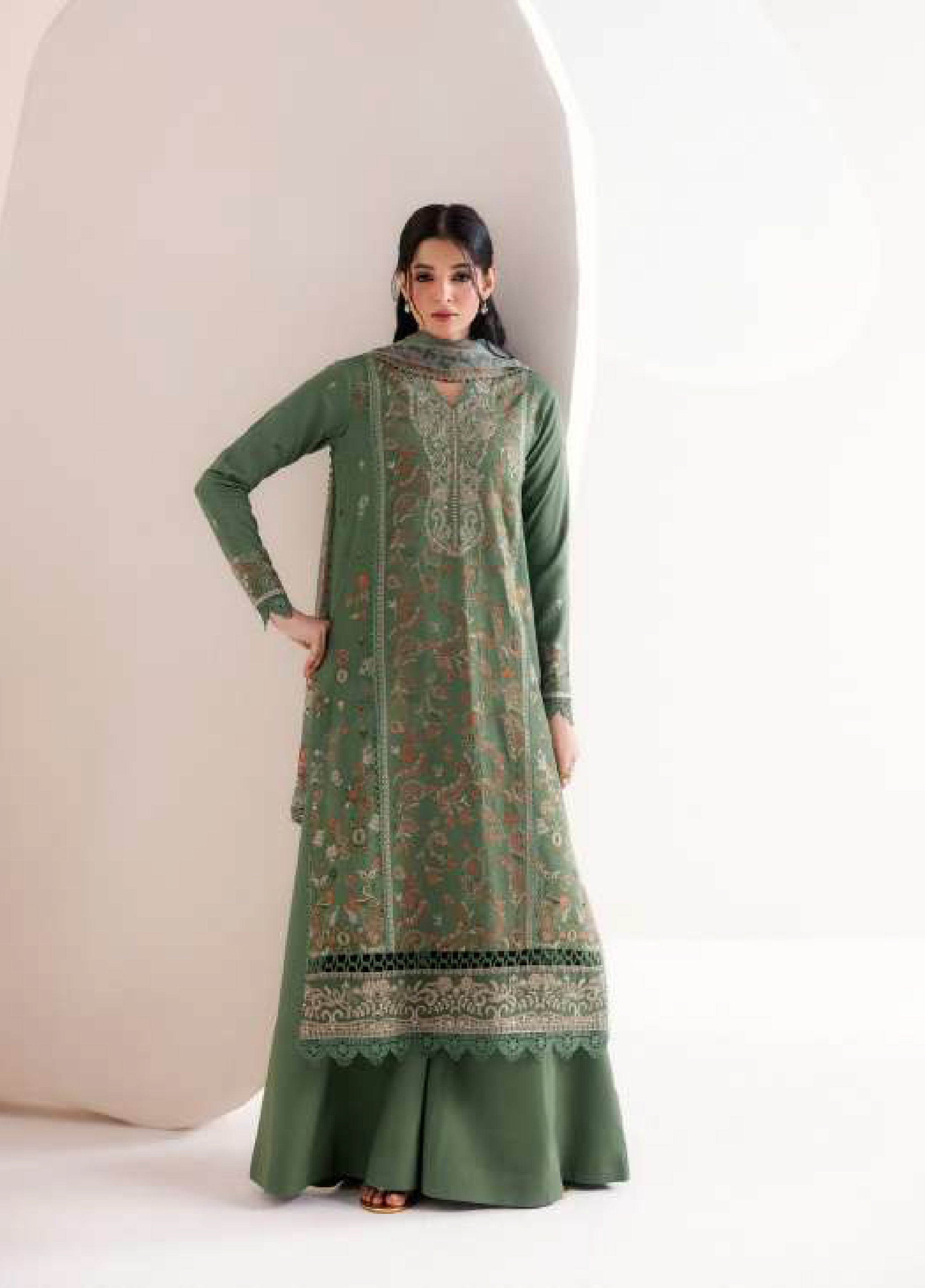 Florent | Zync Embroidered Viscose | FZ-8B