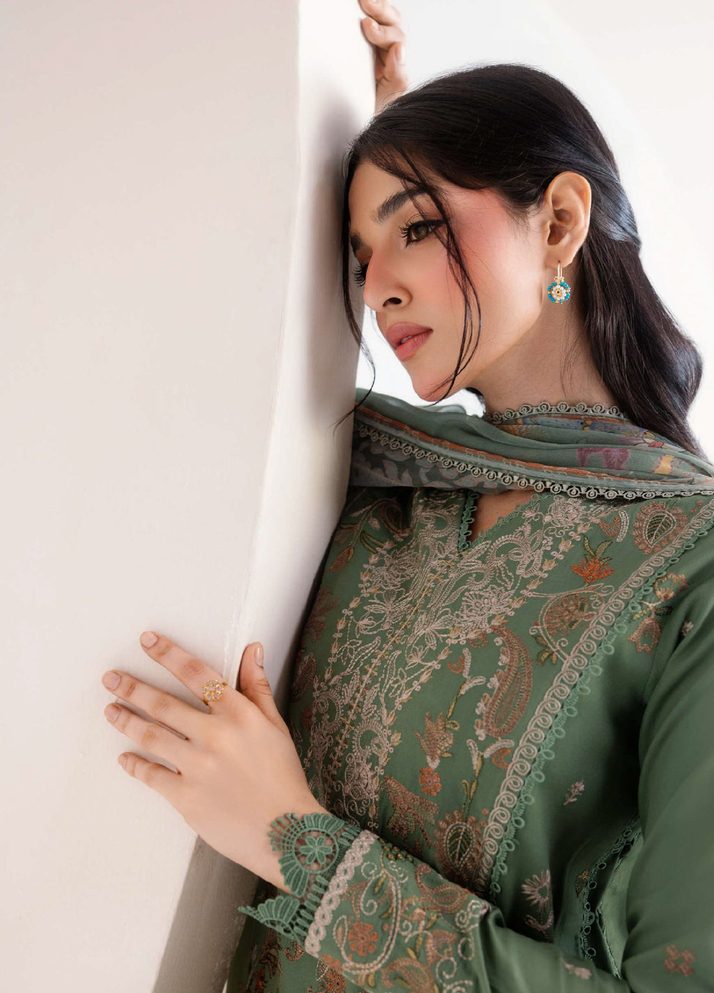 Florent | Zync Embroidered Viscose | FZ-8B