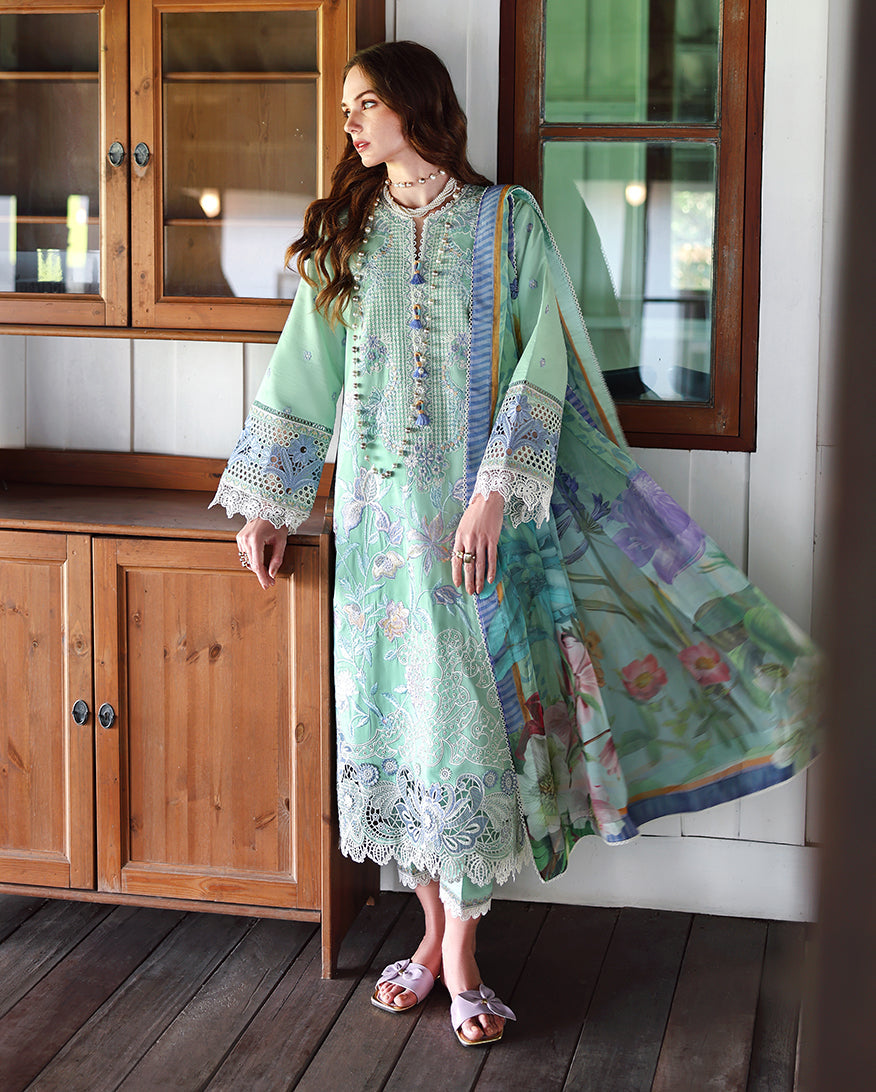 Mushq | Secret Garden - Chikankari Embroidered Lawn | Fernlore