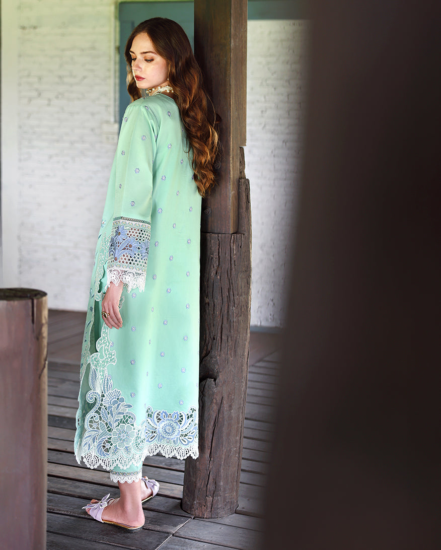 Mushq | Secret Garden - Chikankari Embroidered Lawn | Fernlore