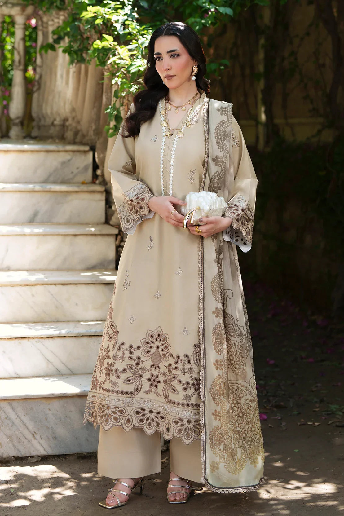 Rashid | Garden Reverie Luxury Embroidered Lawn | 3710