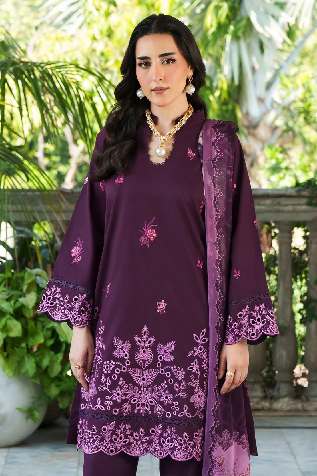 Rashid | Garden Reverie Luxury Embroidered Lawn | 3709