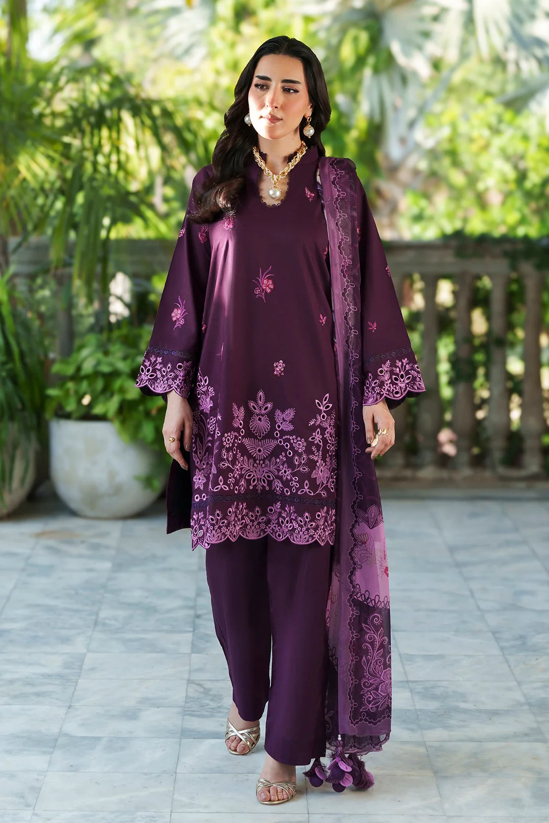 Rashid | Garden Reverie Luxury Embroidered Lawn | 3709