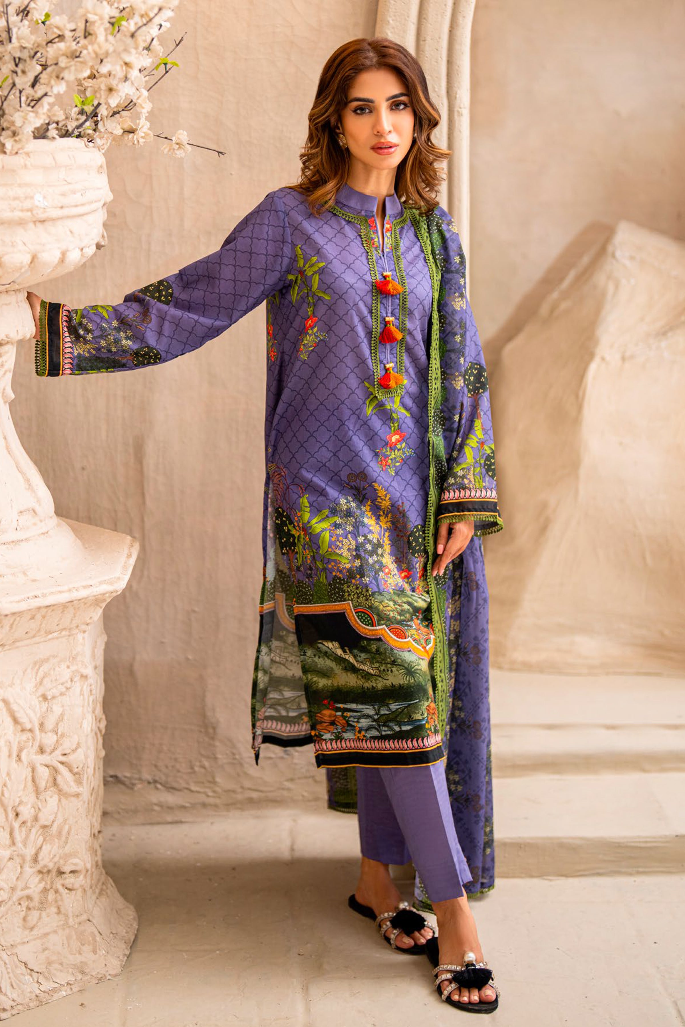GULAHMED | RANG E HINA LAWN 25 | D6