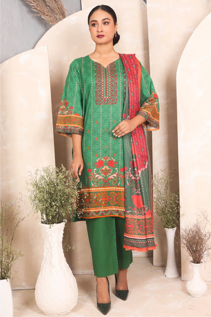 3 PIECE - PREMIUM PRINTED KHADDAR - 4048-A