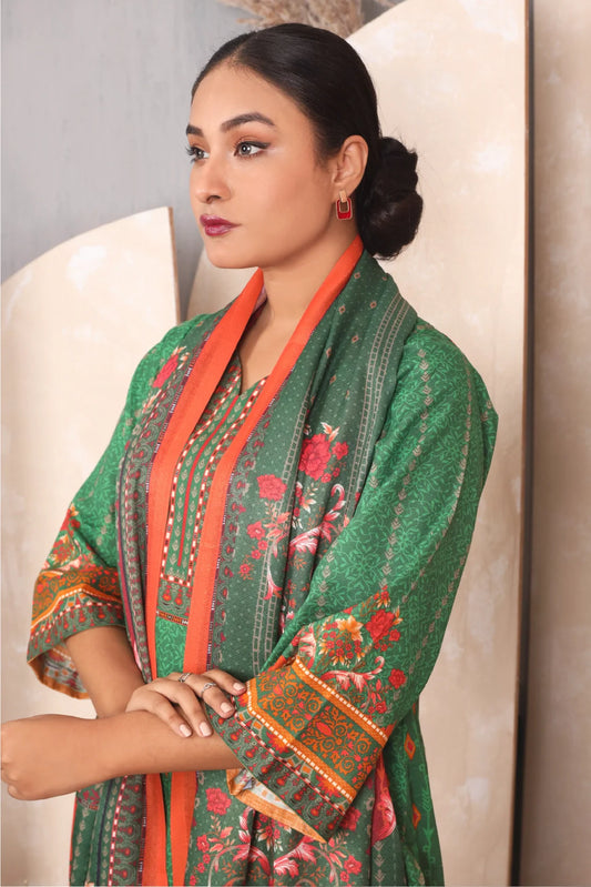 3 PIECE - PREMIUM PRINTED KHADDAR - 4048-A