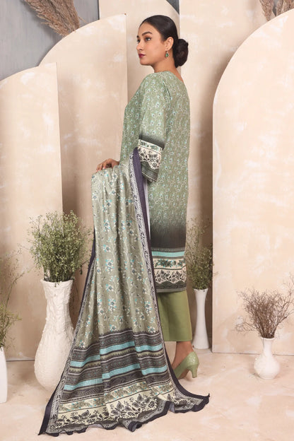 3 PIECE - PREMIUM PRINTED KHADDAR - 4049-B