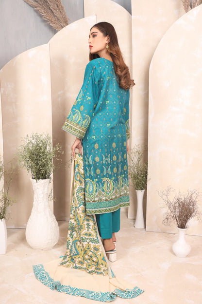 3 PIECE - PREMIUM PRINTED KHADDAR - 4041-B