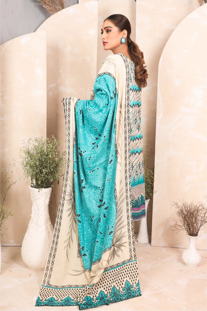 3 PIECE - PREMIUM PRINTED KHADDAR - 4042-A
