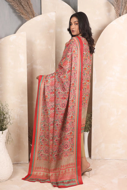 3 PIECE - PREMIUM PRINTED KHADDAR - 4043-B