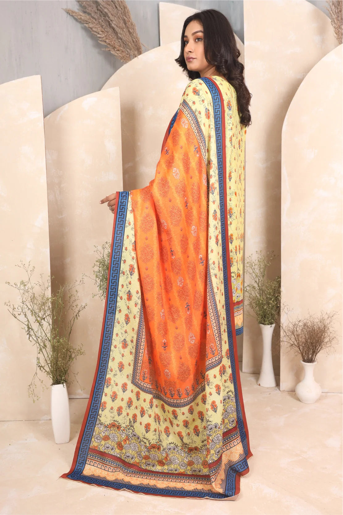 3 PIECE - PREMIUM PRINTED KHADDAR - 4044-B