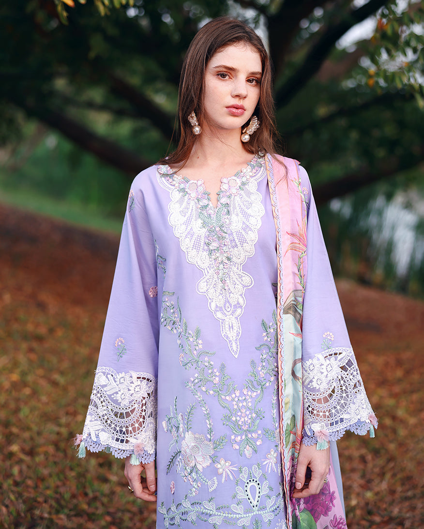 Mushq | Secret Garden - Chikankari Embroidered Lawn | Hidden Dahlia