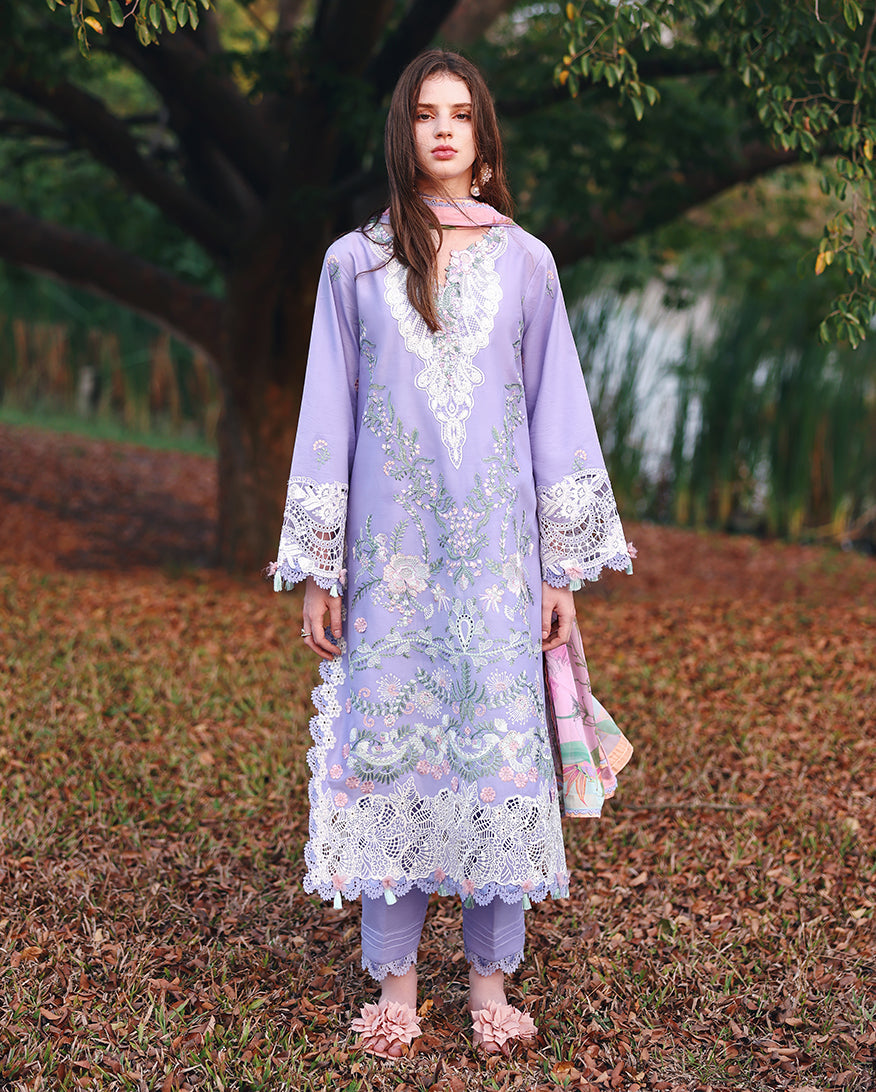 Mushq | Secret Garden - Chikankari Embroidered Lawn | Hidden Dahlia