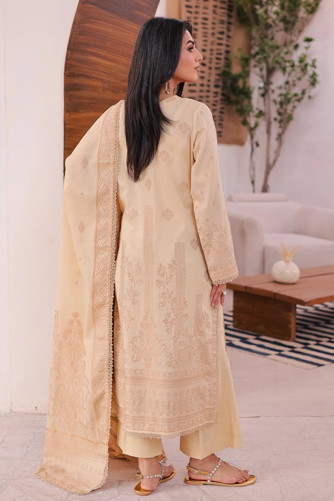 Rashid Textile | Iram Embroidered Jacquard Lawn | 459J