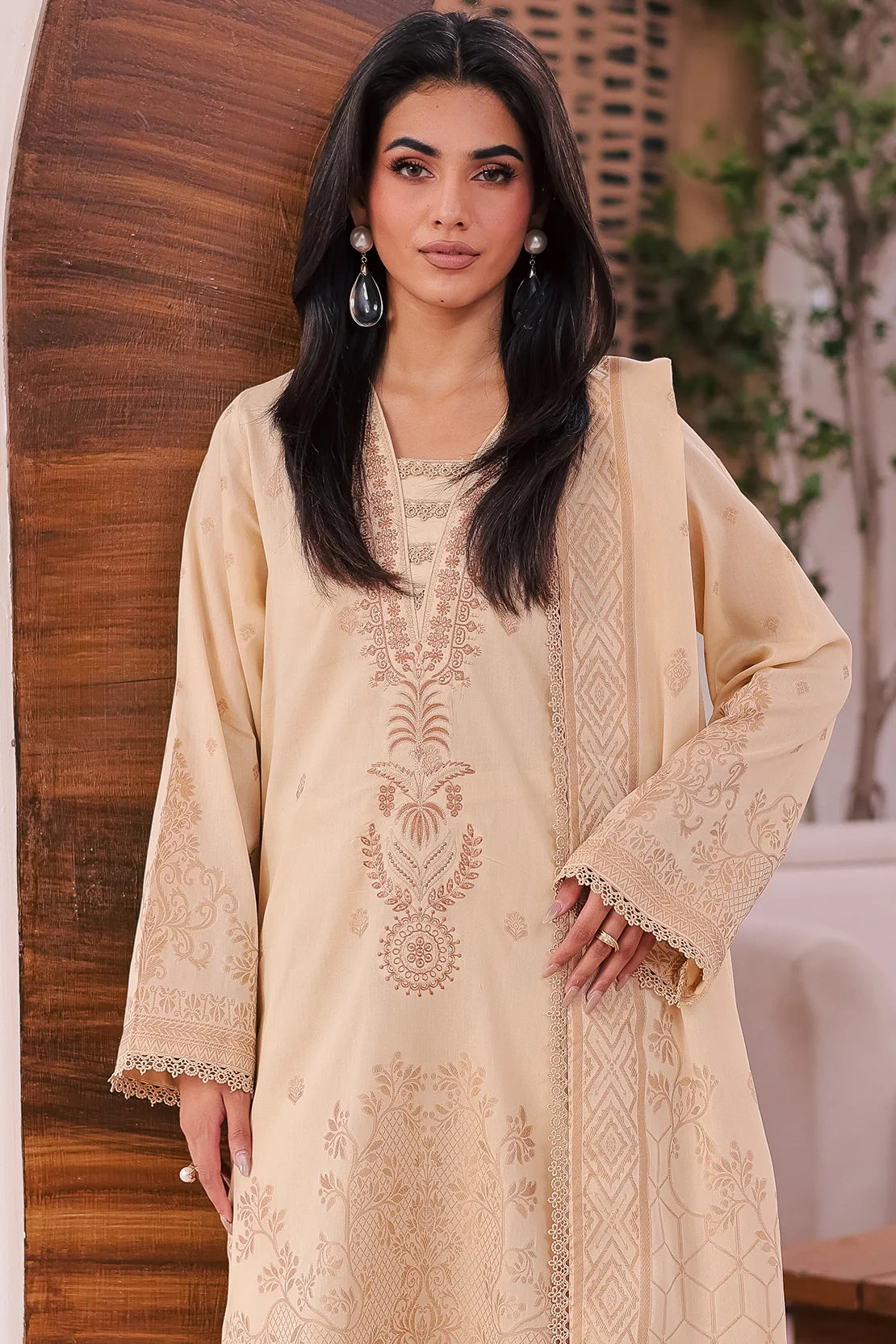Rashid Textile | Iram Embroidered Jacquard Lawn | 459J
