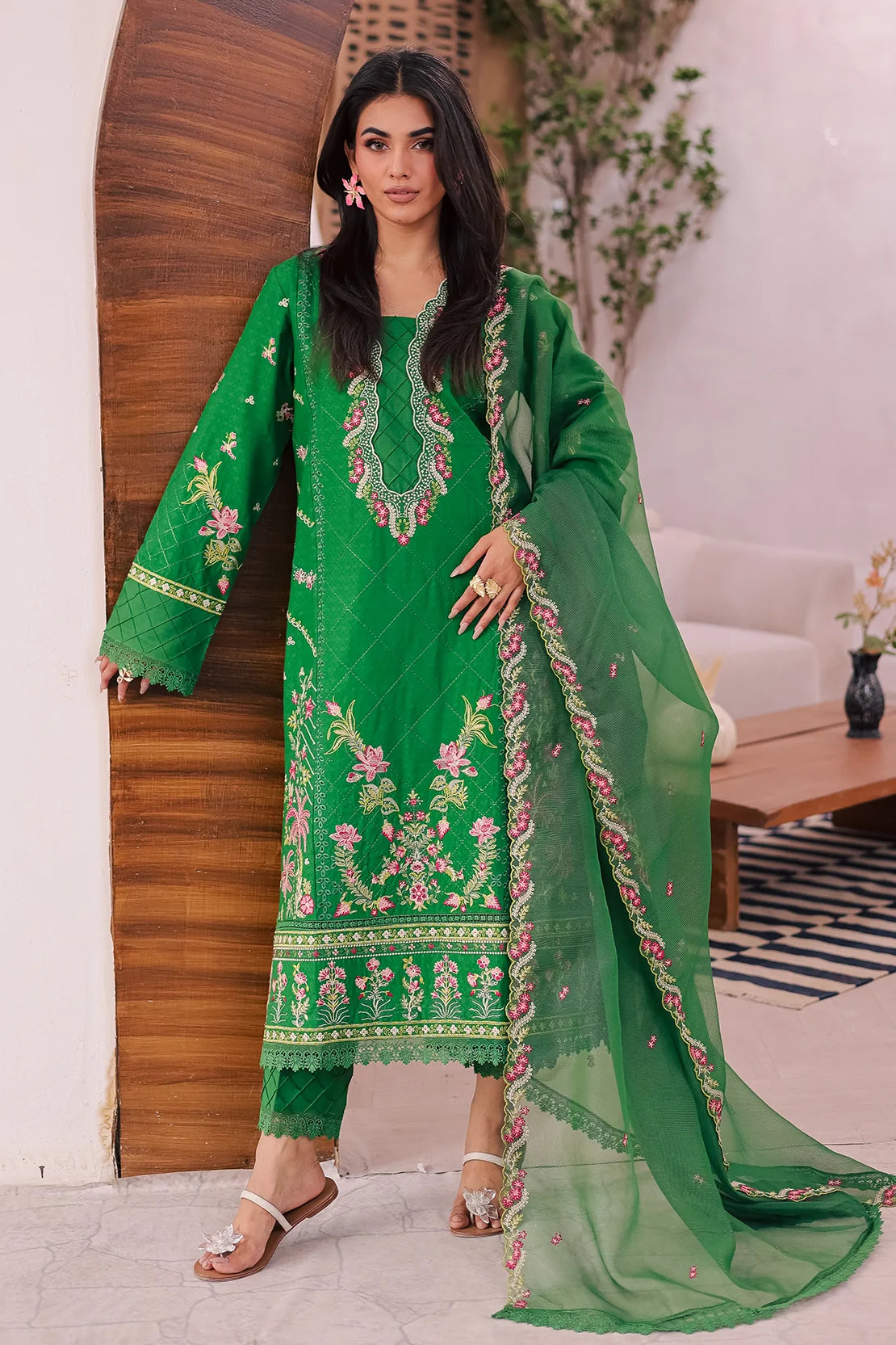Rashid Textile | Iram Embroidered Lawn | 451N