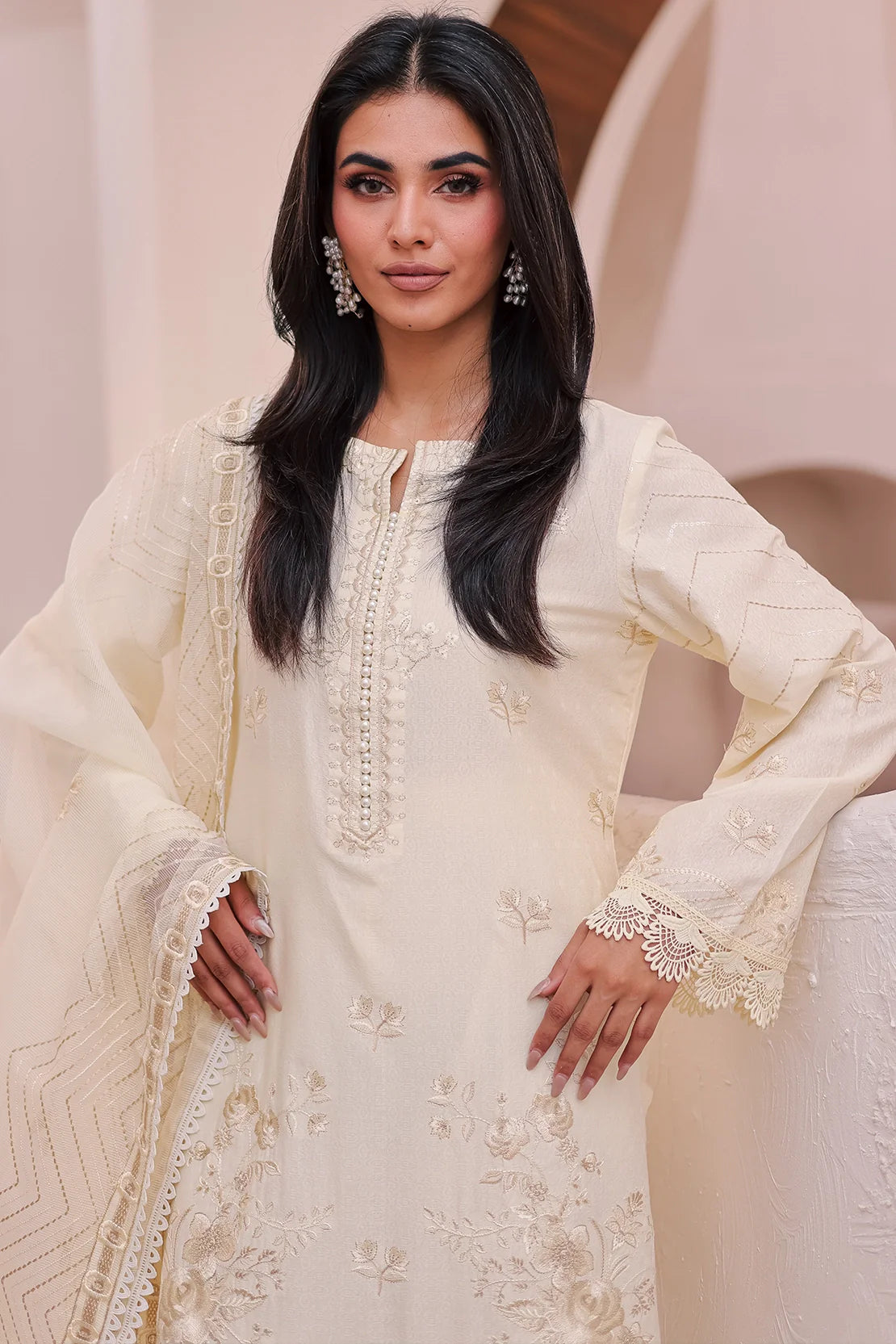 Rashid Textile | Iram Embroidered Lawn | 452N