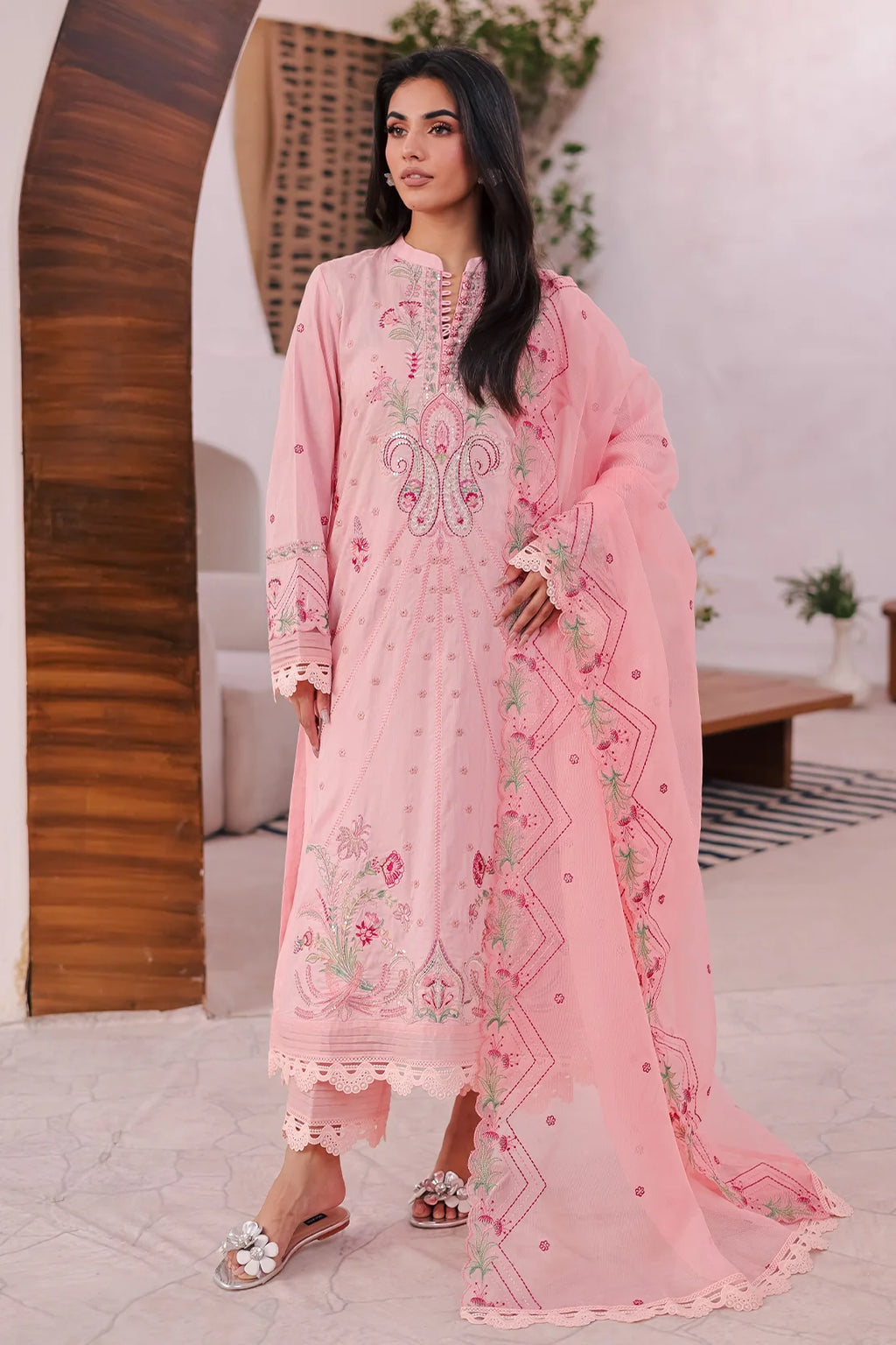 Rashid Textile | Iram Embroidered Lawn | 453N