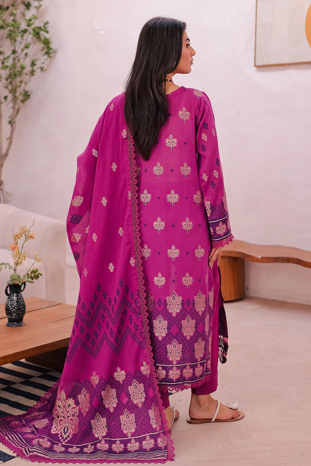 Rashid Textile | Iram Embroidered Jacquard Lawn | 455J