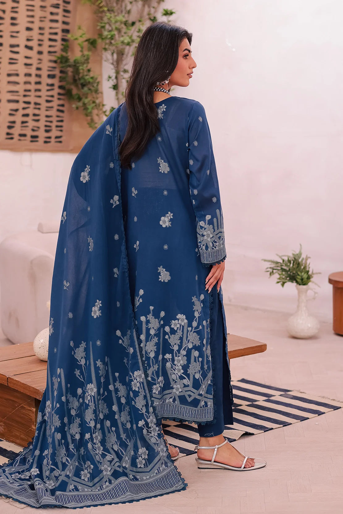 Rashid Textile | Iram Embroidered Jacquard Lawn | 456J
