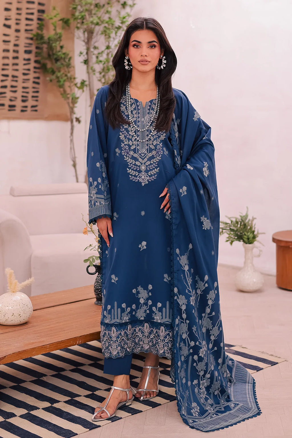 Rashid Textile | Iram Embroidered Jacquard Lawn | 456J