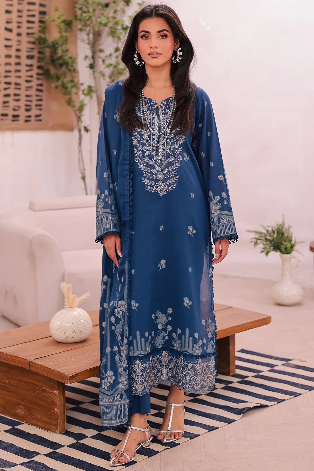 Rashid Textile | Iram Embroidered Jacquard Lawn | 456J
