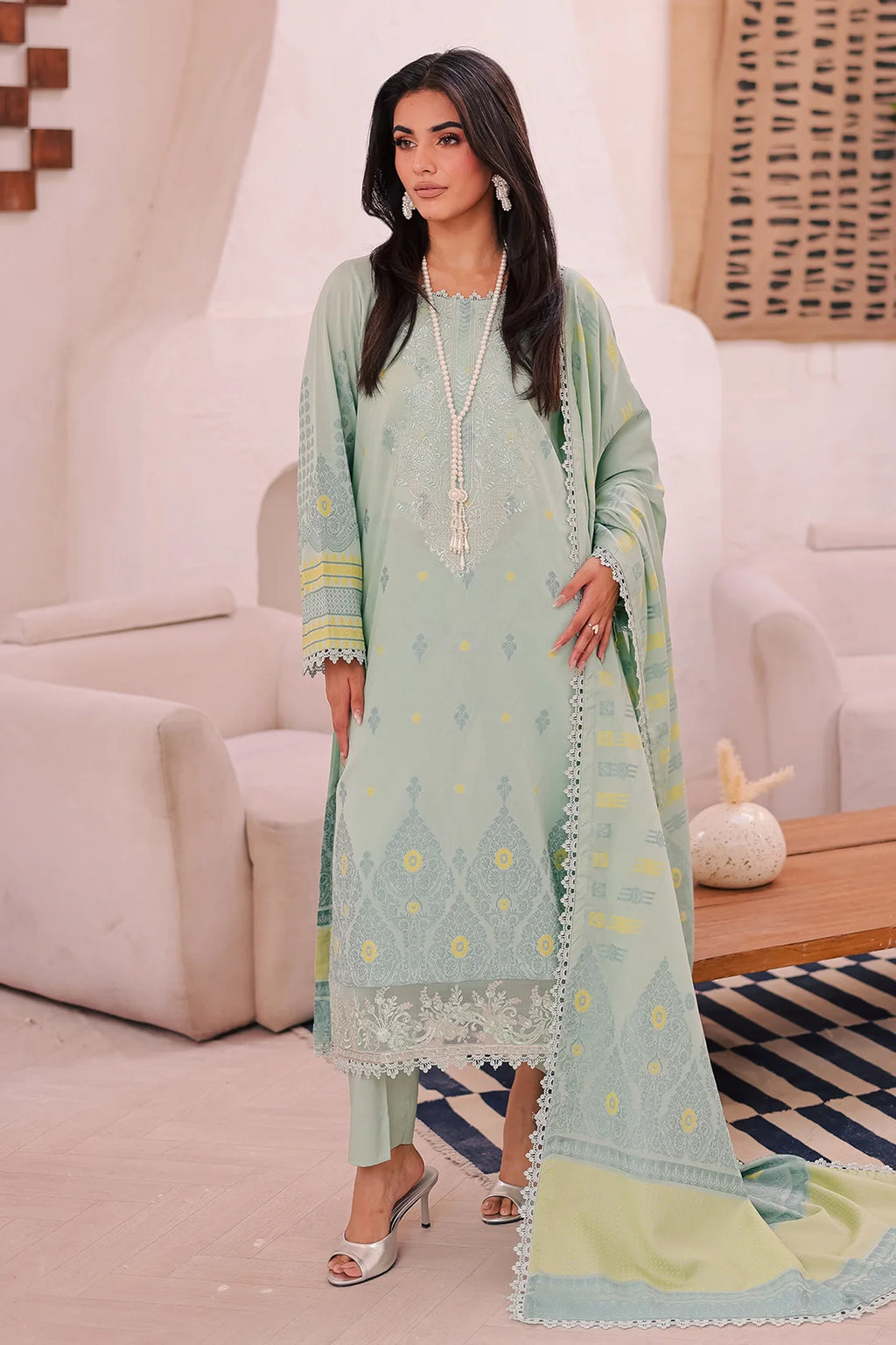 Rashid Textile | Iram Embroidered Jacquard Lawn | 457J