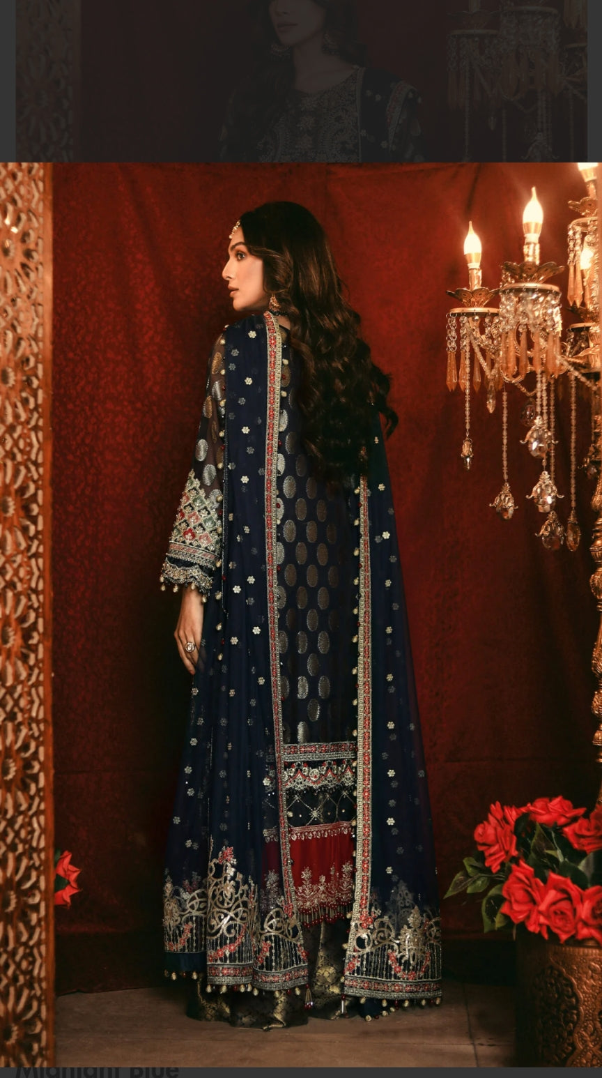 Raeesa Premium | Nooraniat | D3-Dark Midnight Blue