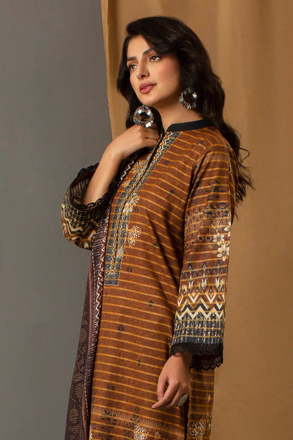 3 Piece – Premium Printed Khadar – 8341