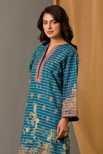3 Piece – Premium Printed Khadar – 8342
