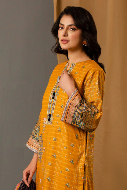 3 Piece – Premium Printed Khadar – 8343