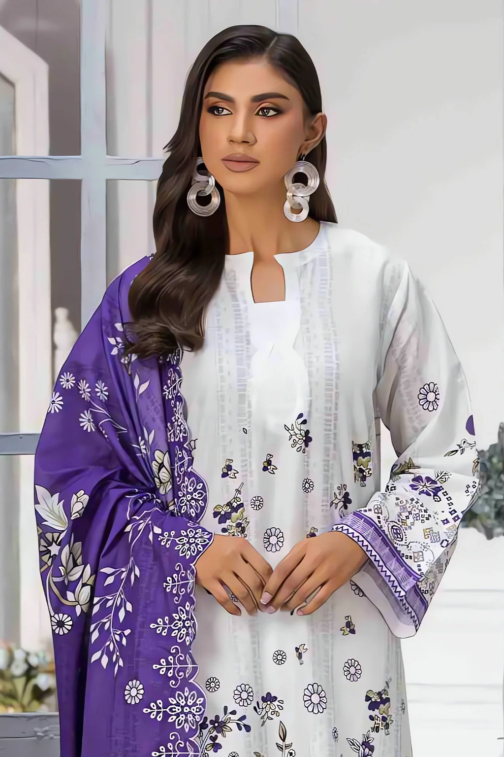 Rashid | Kaira Embroidered Lawn | 9191