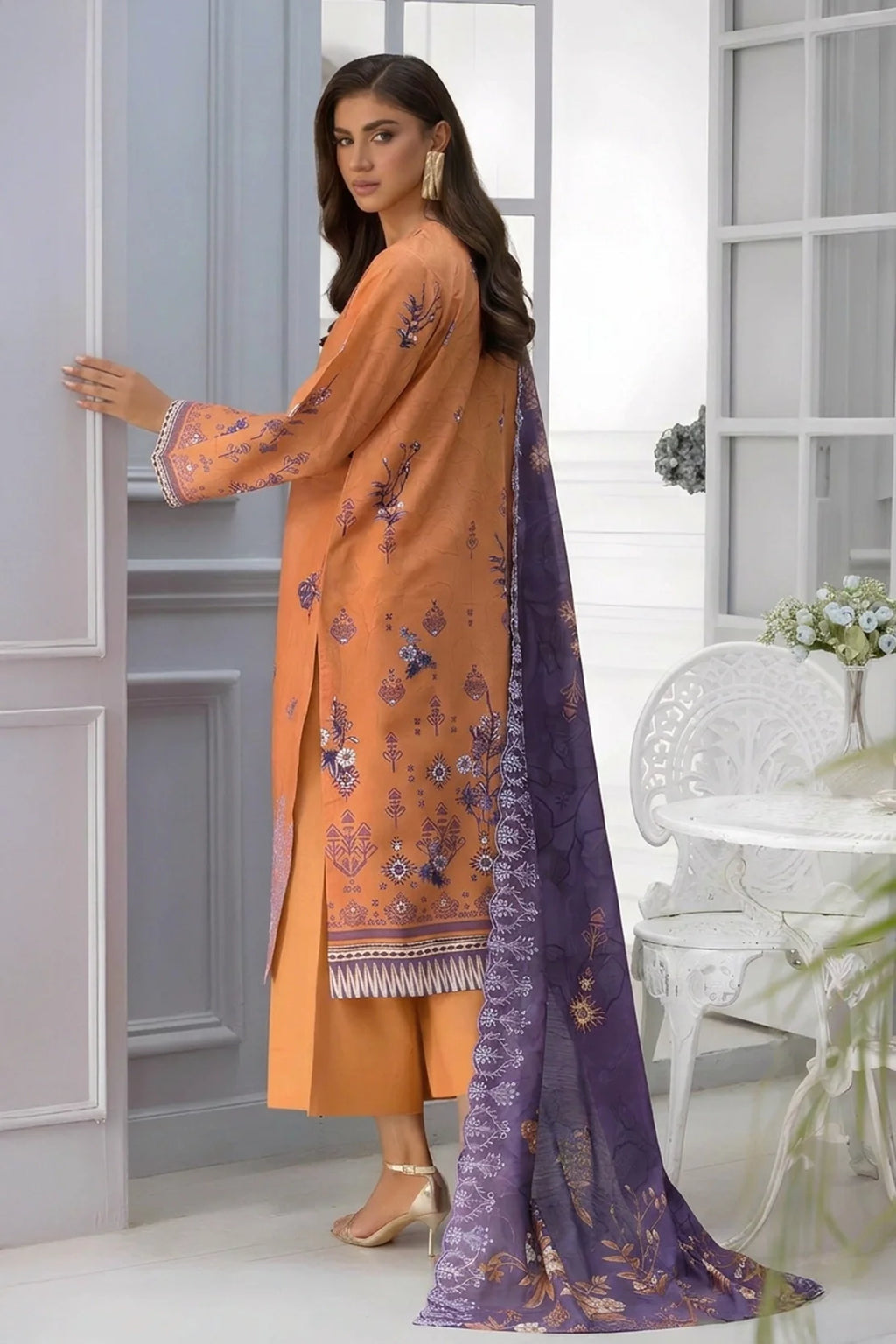 Rashid | Kaira Embroidered Lawn | 9198