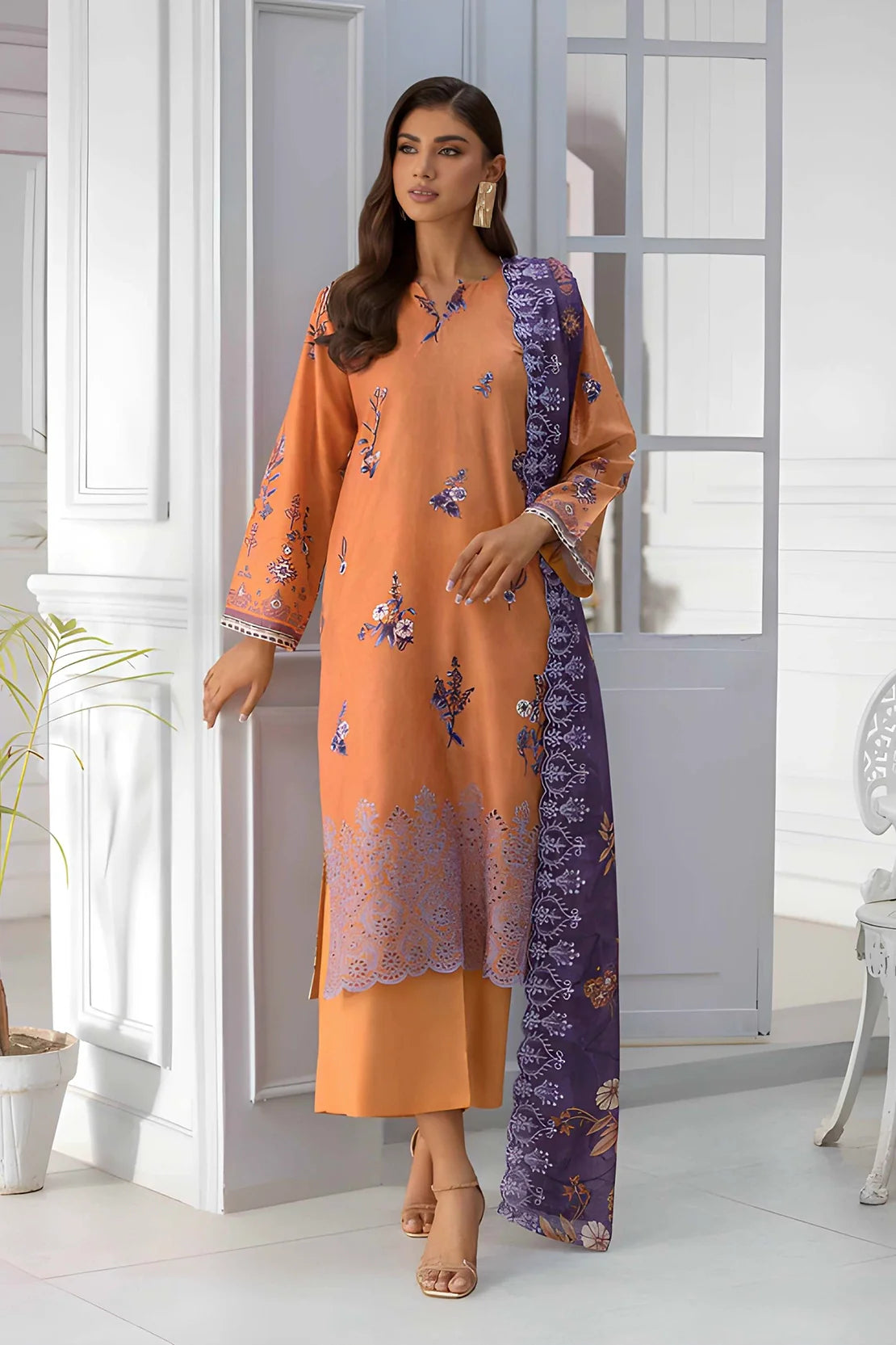 Rashid | Kaira Embroidered Lawn | 9198