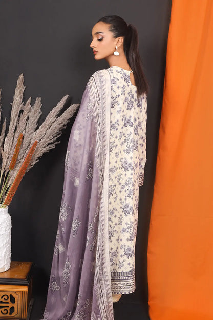 3 Piece - Embroidered Lawn - 8131
