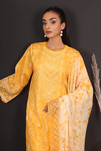 3 Piece - Embroidered Lawn - 8133