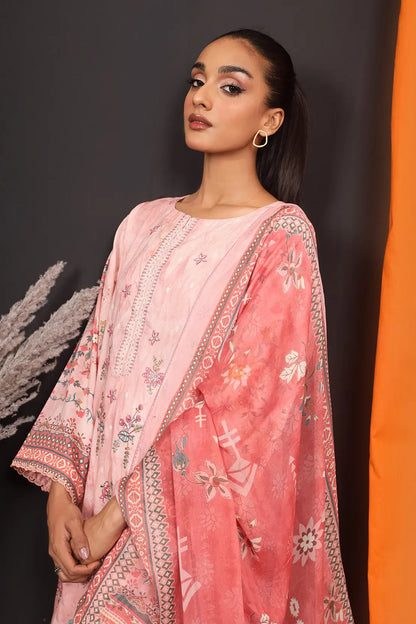 3 Piece - Embroidered Lawn - 8136