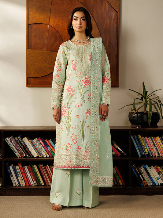 Mahnur | Leila 3 PC Lawn '26 | L-01