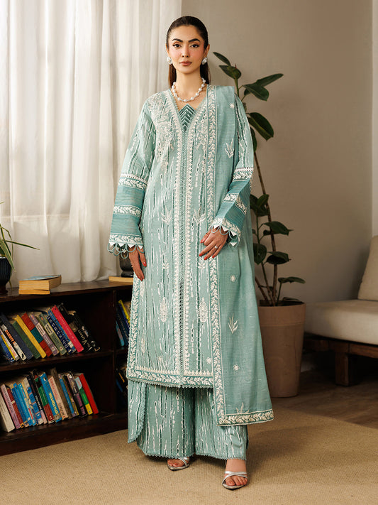 Mahnur | Leila 3 PC Lawn '26 | L-02