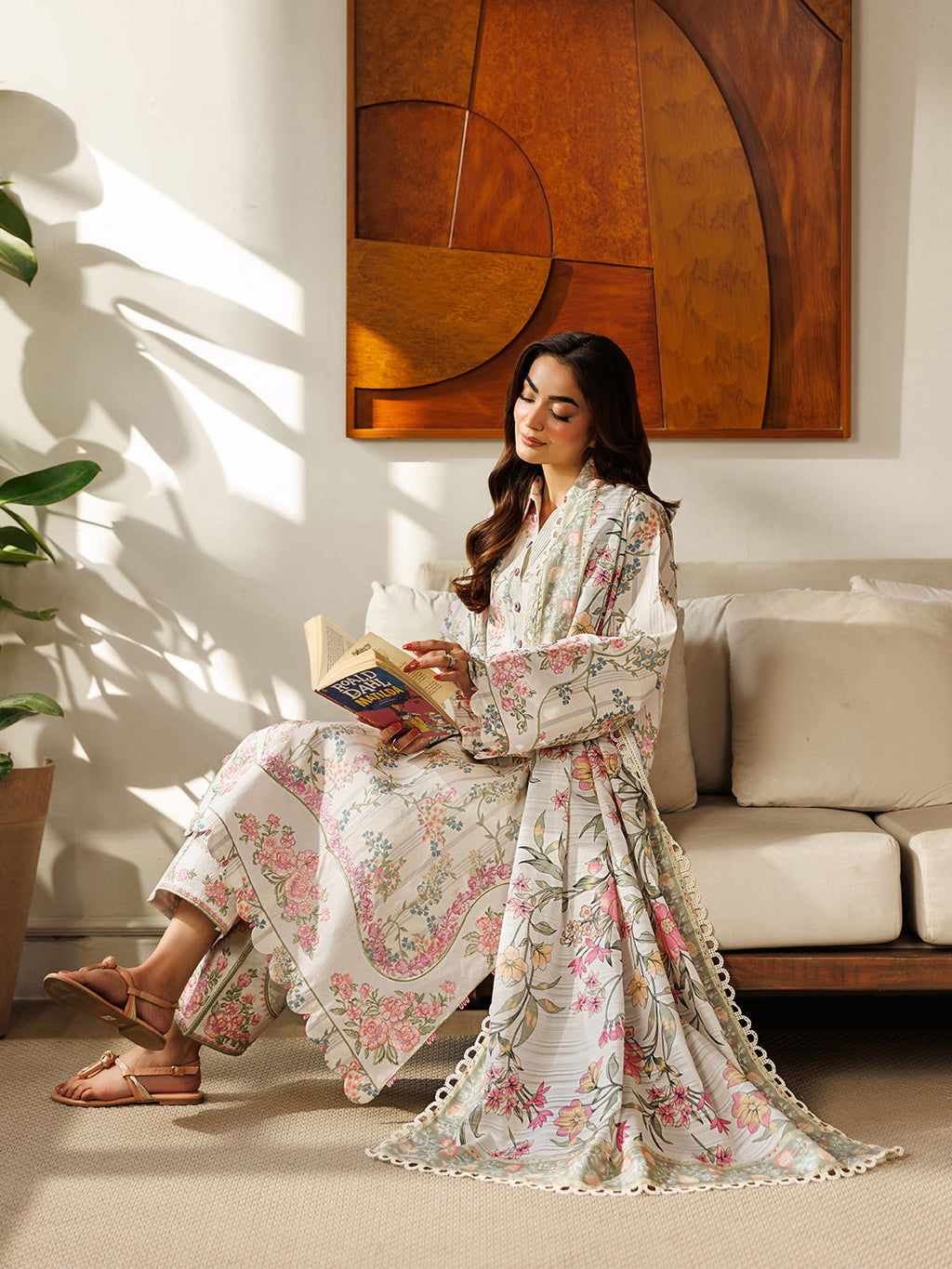 Mahnur | Leila 3 PC Lawn '26 | L-03