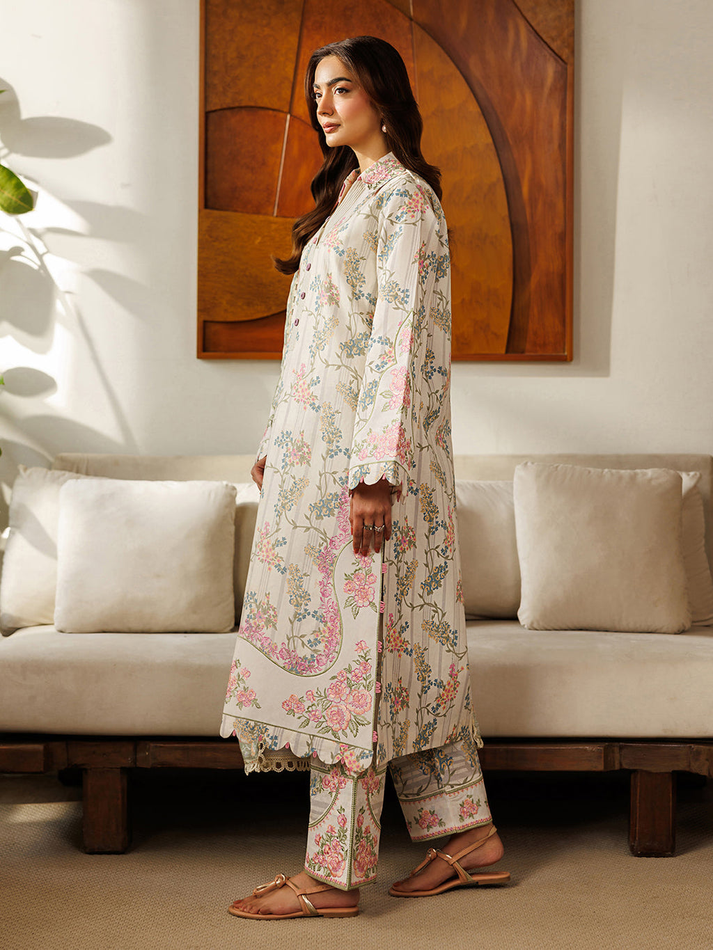 Mahnur | Leila 3 PC Lawn '26 | L-03