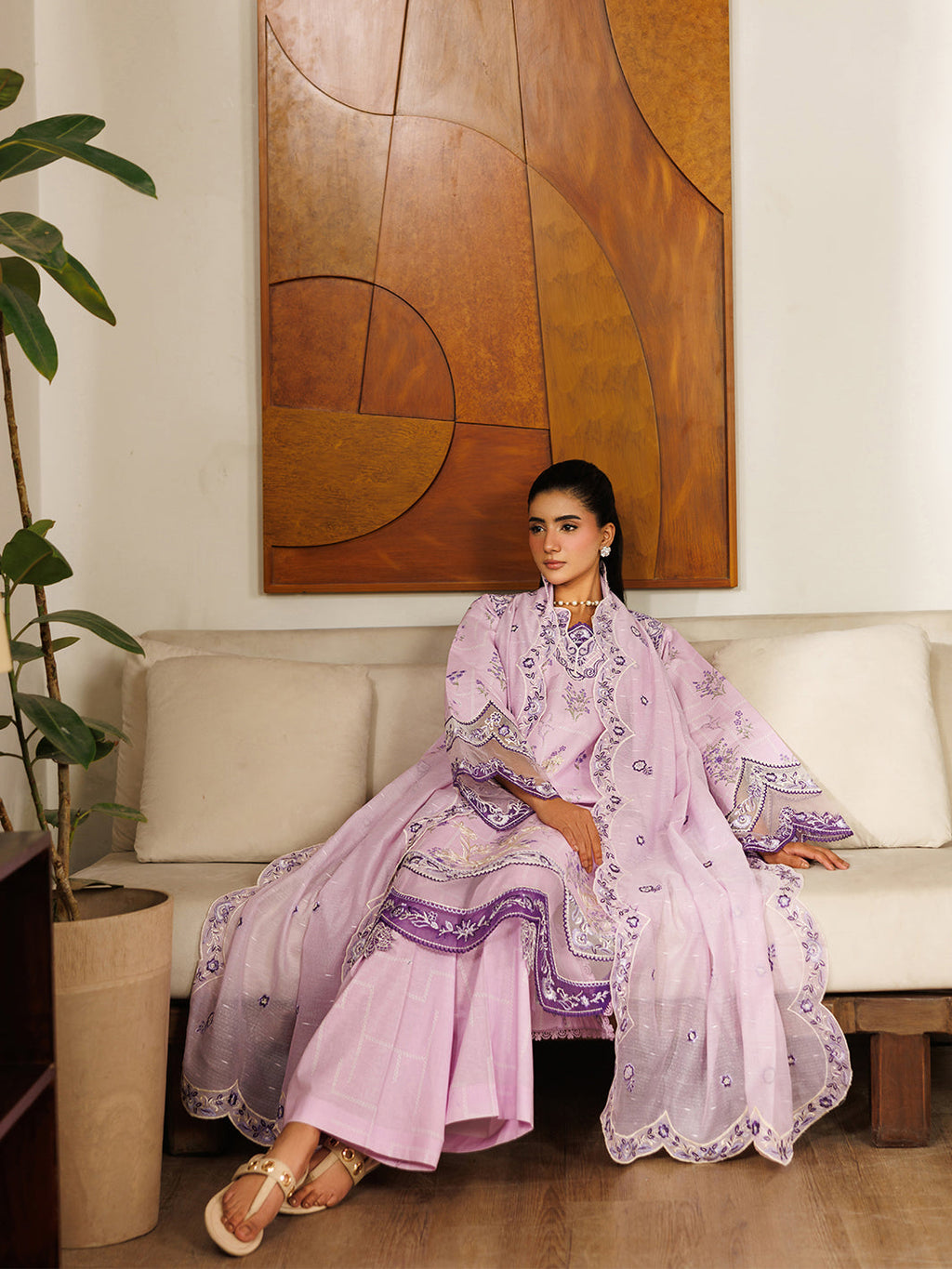 Mahnur | Leila 3 PC Lawn '26 | L-04