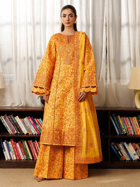 Mahnur | Leila 3 PC Lawn '26 | L-07