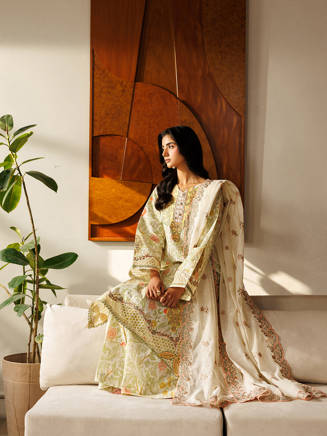 Mahnur | Leila 3 PC Lawn '26 | L-11