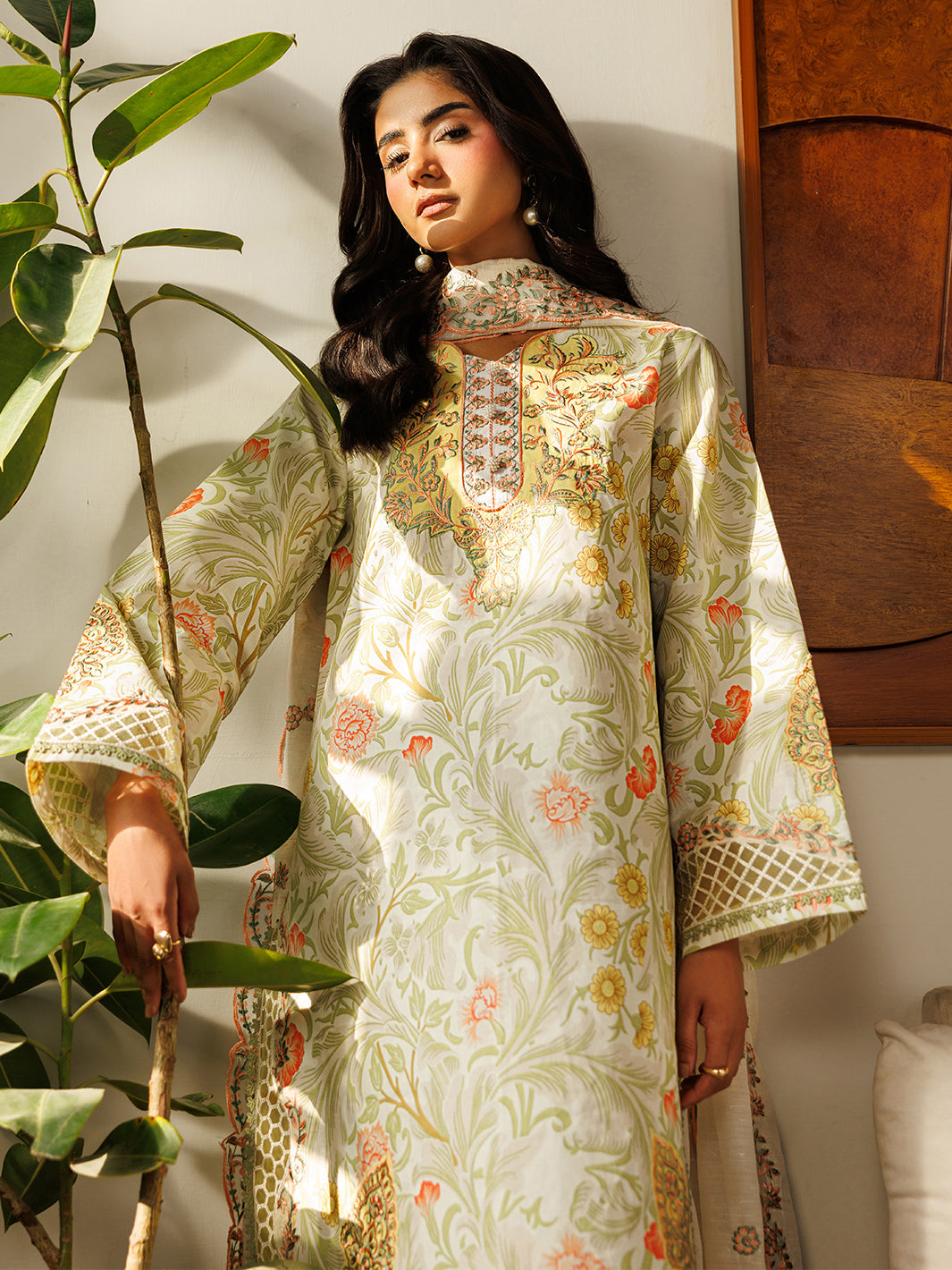 Mahnur | Leila 3 PC Lawn '26 | L-11