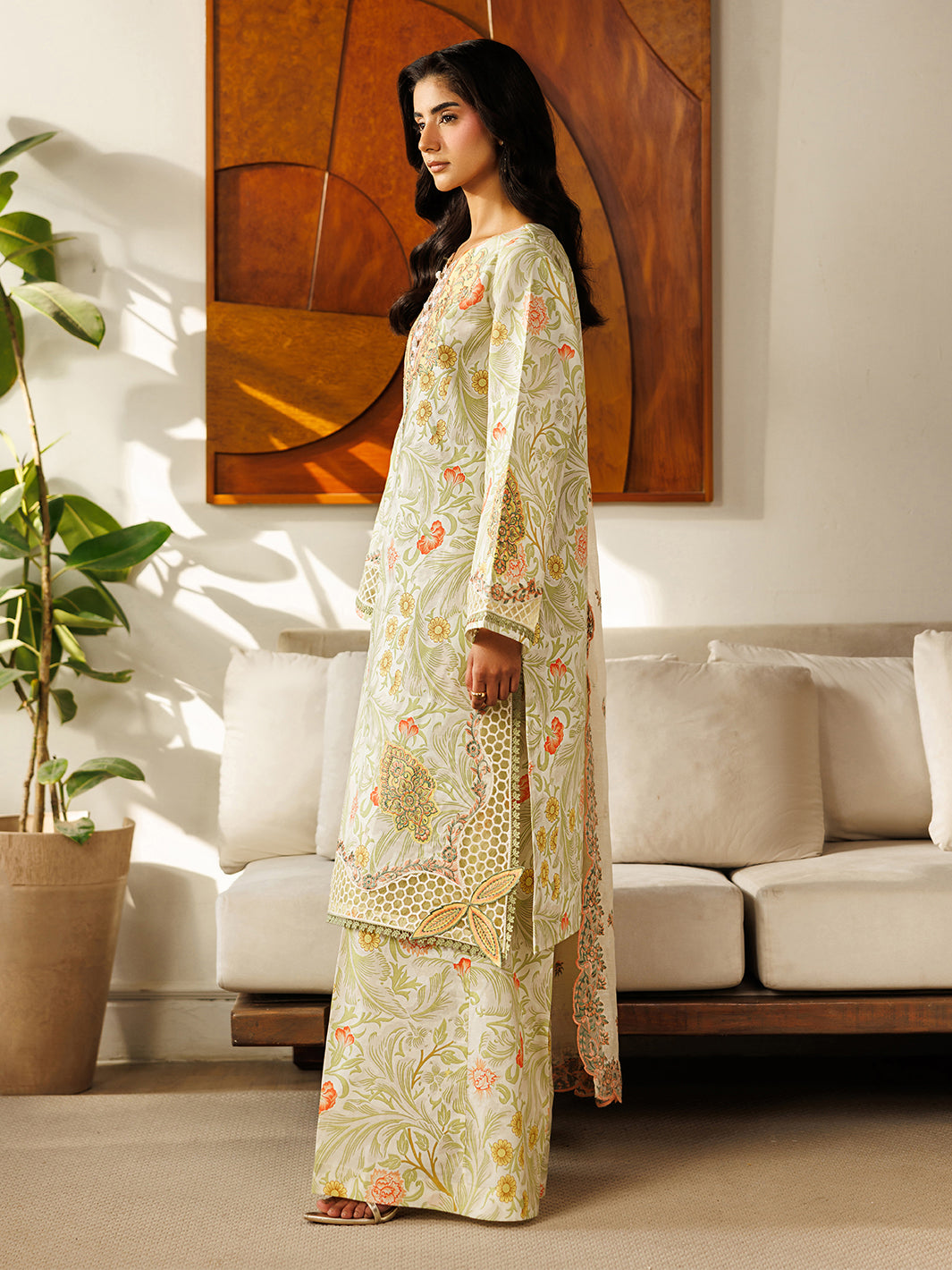 Mahnur | Leila 3 PC Lawn '26 | L-11