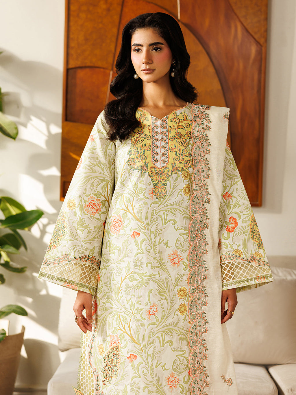 Mahnur | Leila 3 PC Lawn '26 | L-11