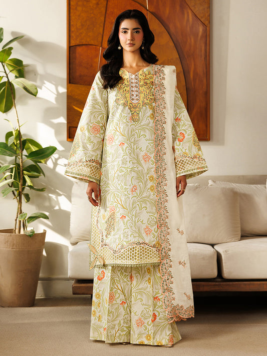 Mahnur | Leila 3 PC Lawn '26 | L-11