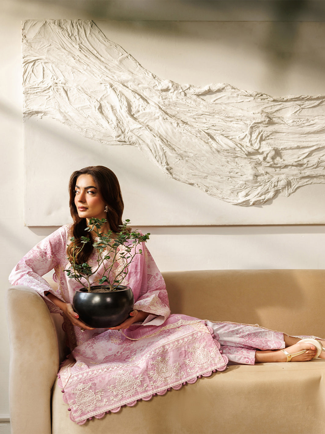 Mahnur | Leila 3 PC Lawn '26 | L-12