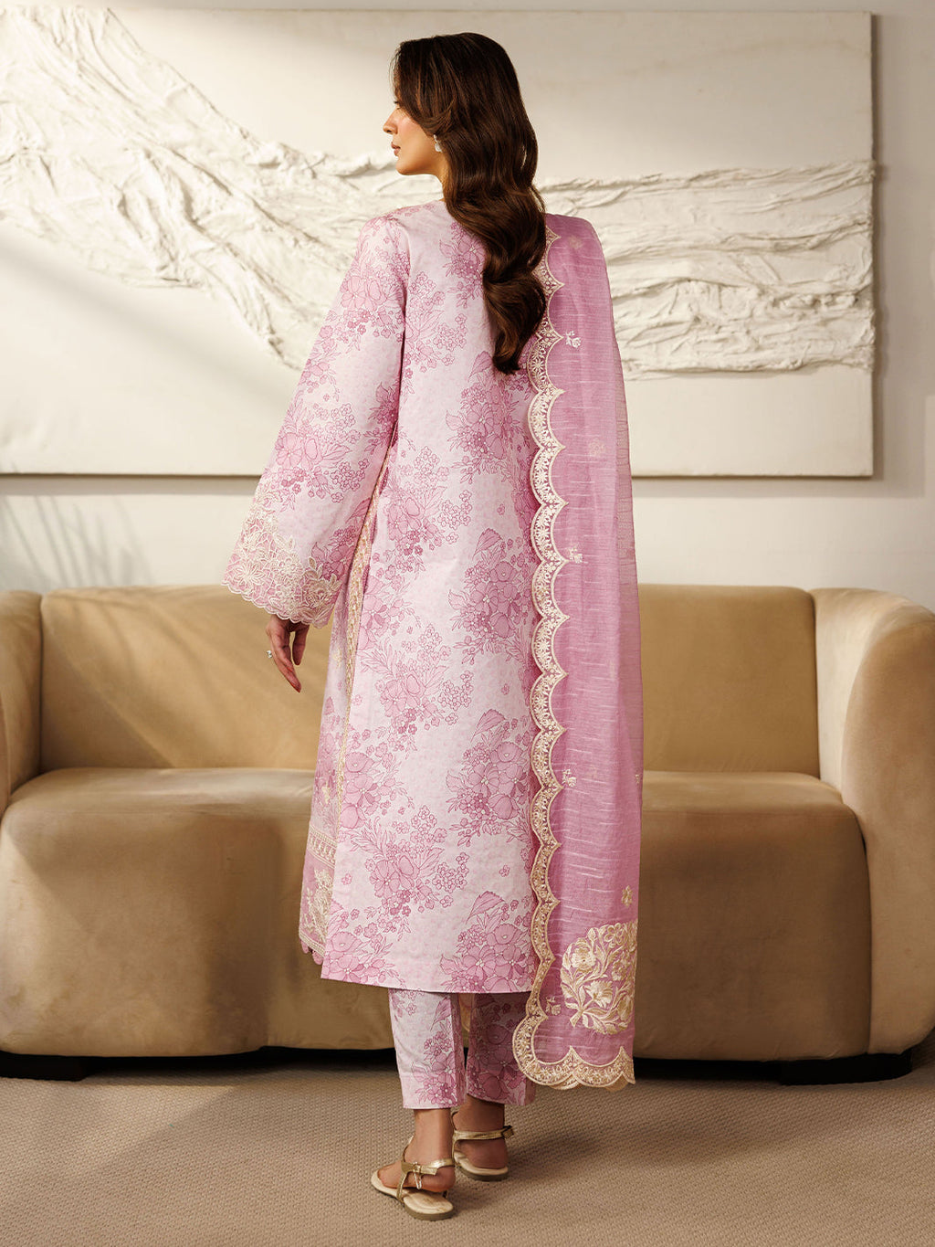 Mahnur | Leila 3 PC Lawn '26 | L-12